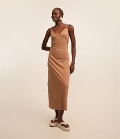 Vestido New Midi com Decote em V e Alça Dupla - 2