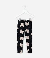 Calça Legging Infantil com Estampa Borboletas - Tam 1 a 6 Anos - 1