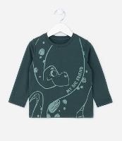 Camiseta Infantil com Estampa de Dino - Tam 1 a 6 Anos - 1