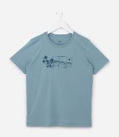 Camiseta Infantil com Estampa Paisagem de Praia - Tam 5 a 14 Anos - 1
