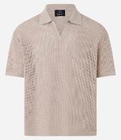 Camisa Polo Comfort em Tricô com Ponto Aberto - 1