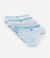 Kit 05 Calcinhas Infantis com Estampas Variadas - Tam  2 a 14 Anos - 1