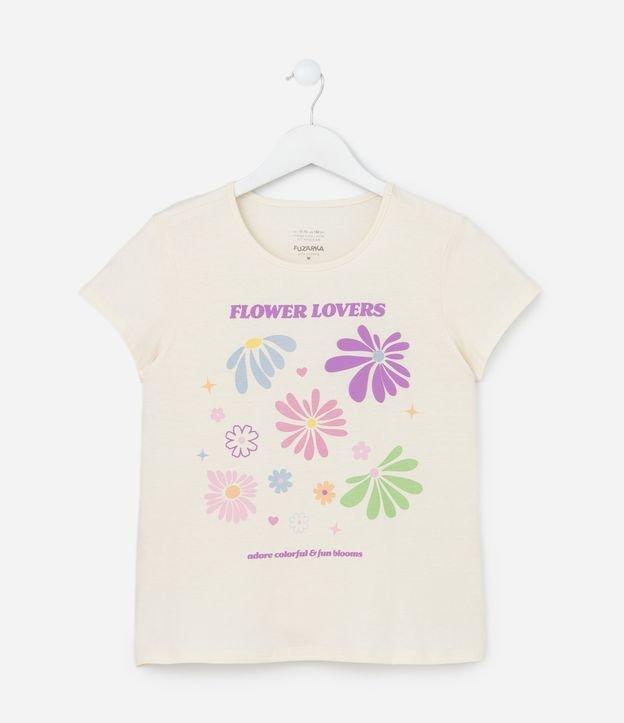 Blusa Infantil com Estampa Floral - Tam 5 a 14 Anos - 1