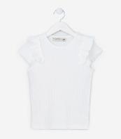 Blusa Infantil em Ribana com Babadinhos - Tam 5 a 14  Anos - 1