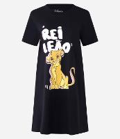 Camisola T-Shirt em Algodão com Estampa Rei Leão - 1