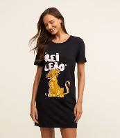 Camisola T-Shirt em Algodão com Estampa Rei Leão - 2