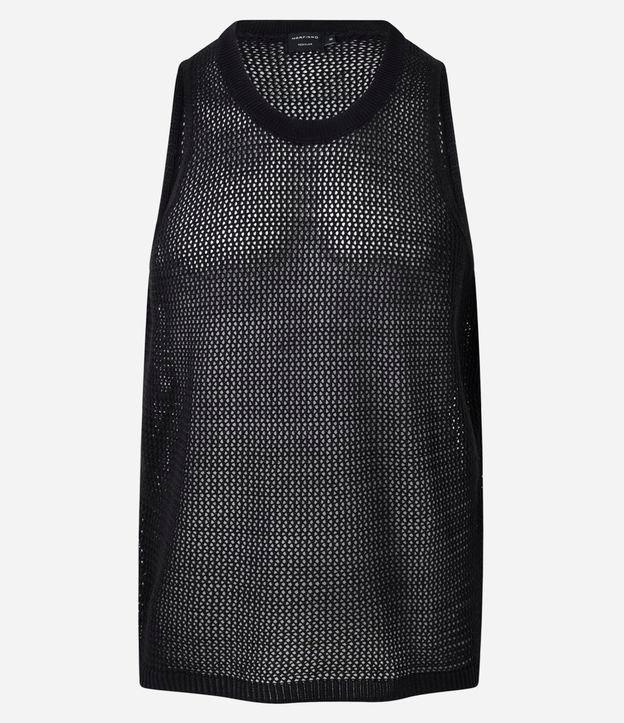 Regata Regular em Tricô Open Work - 1