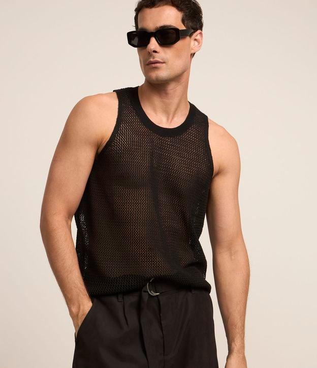 Regata Regular em Tricô Open Work - 2