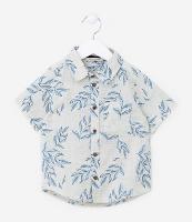 Camisa Infantil com Estampa Folhagens - Tam 1 a 5 Anos - 1