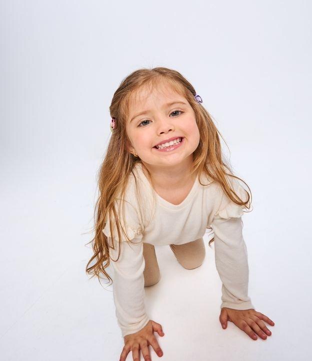 Blusa Infantil em Tricô com Babadinhos - Tam 1 a 5 Anos - 2