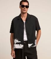 Camisa Boxy em Alfaiataria com Estampa Surrealismo na Barra - 2