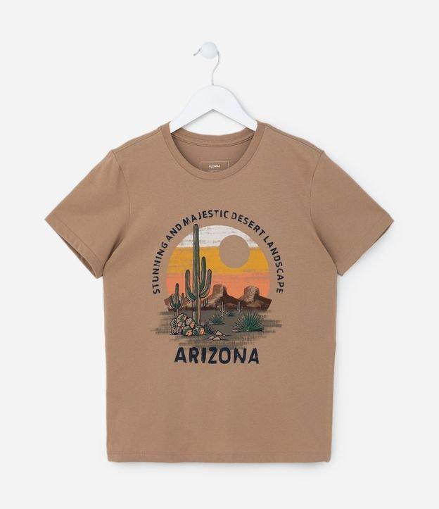 Camiseta Infantil com Estampa Arizona - Tam 5 a 14 Anos - 1