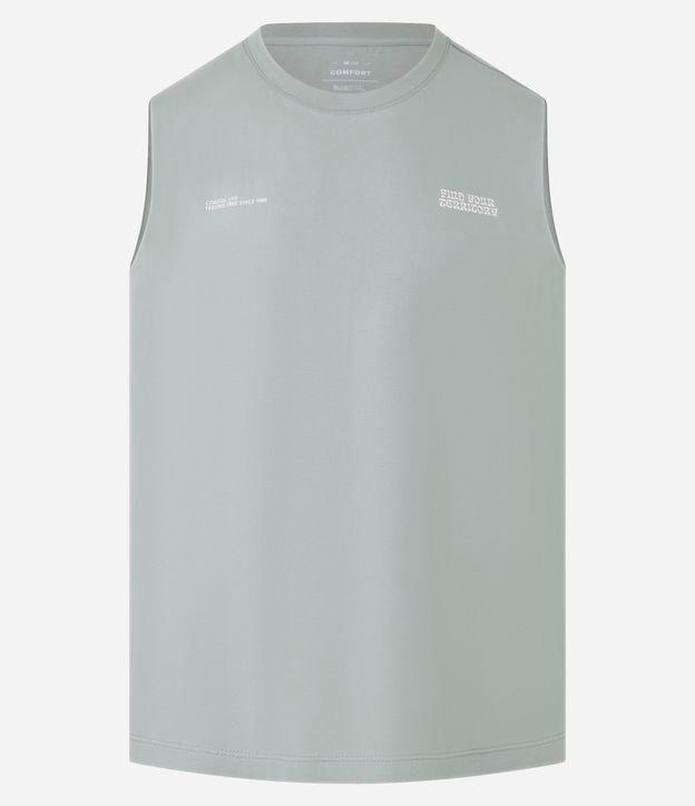 Regata Comfort em Algodão com Estampa Lettering - 1