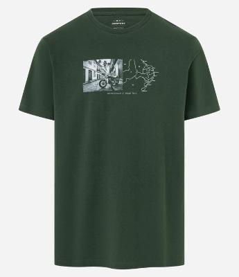 Camiseta Comfort em Algodão com Estampa Motorcycle