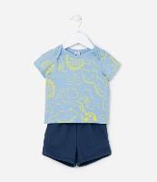 Conjunto Infantil com Estampa Dino - Tam 0 a 18 Meses - 1