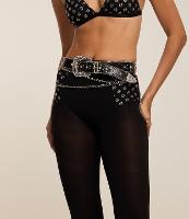 Cinto Largo Glossy em PU com Pedraria Aplicadas - 2