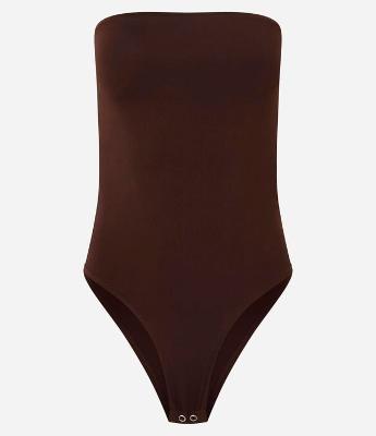 Body Microfibra com Decote Tomara que Caia