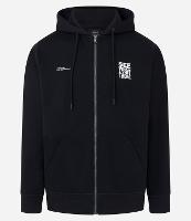 Casaco em Moletom com Estampa Lettering e Capuz - 1