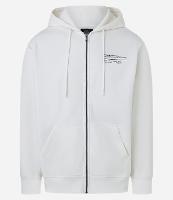 Casaco Básico em Moletom com Zíper e Estampa Lettering - 1