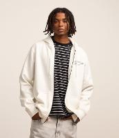 Casaco Básico em Moletom com Zíper e Estampa Lettering - 2