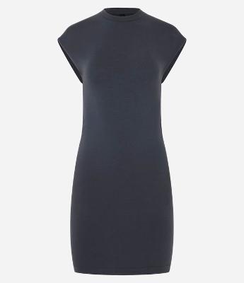 Vestido Curto em Algodão com Golinha Alta