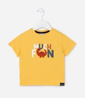 Camiseta Infantil com Bordado de Dino - Tam 0 a 18 meses - 1