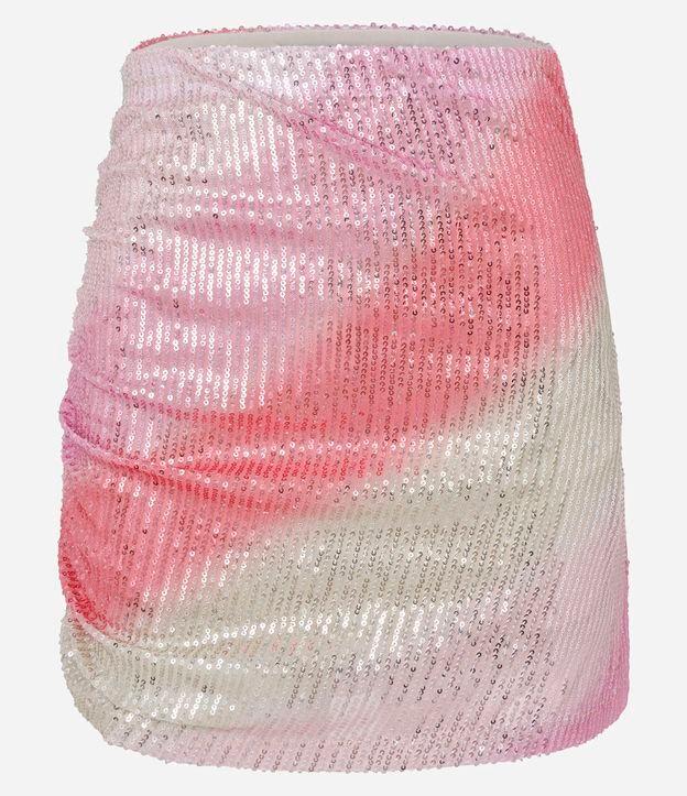 Saia Curta em Paetê com Puxadinho na Lateral - 1