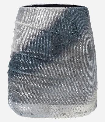 Saia Curta em Paetê com Puxadinho na Lateral