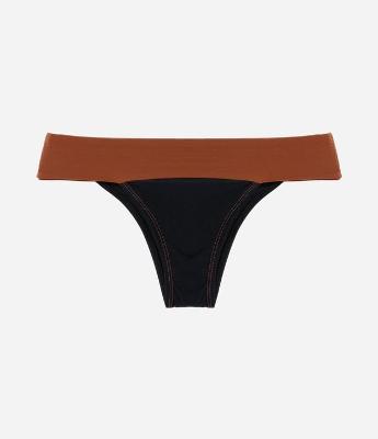 Biquíni Calcinha Pala Larga em Microfibra Colorblocking