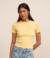 Blusa em Ribana Estonada com Cava Raglan - 1