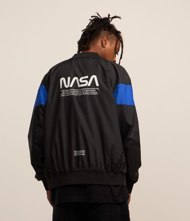 Jaqueta Bomber em Microfibra com Estampa NASA - 2
