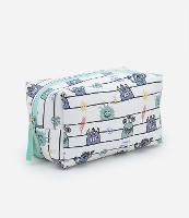 Necessaire Tijolão em PU Estampa de Monstrinhos - 1