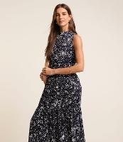 Vestido em Viscose com Estampa Poá - 1