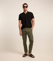 Calça Slim em Sarja Cós com Passantes e Bolso - 2