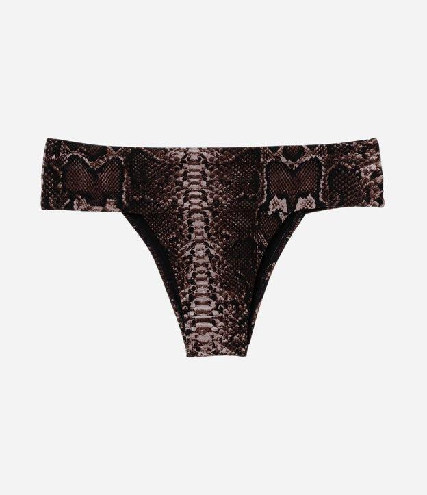 Biquíni Calcinha em Microfibra com Estampa de Cobra - 1