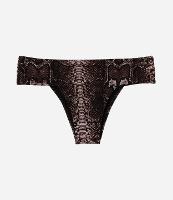 Biquíni Calcinha em Microfibra com Estampa de Cobra - 1