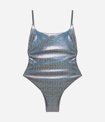 Maiô Cavado em Microfibra com Decote nas Costas