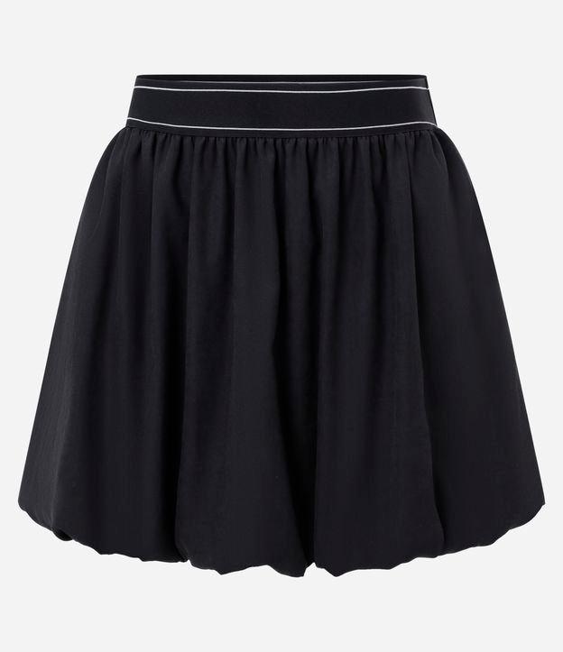 Saia Esportiva Balonê em Microfibra com Listras no Cós - 1