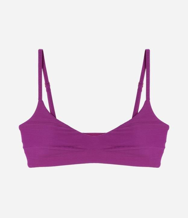 Biquíni Top Camisetinha em Microfibra com Textura Canelada - 1