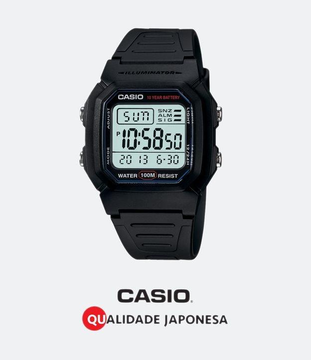 Relógio Casio Analógico com Pulseira e Caixa em Resina W-800H-1AVDF-BR - 1