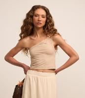 Blusa em Microfibra com Um Ombro Só - 1