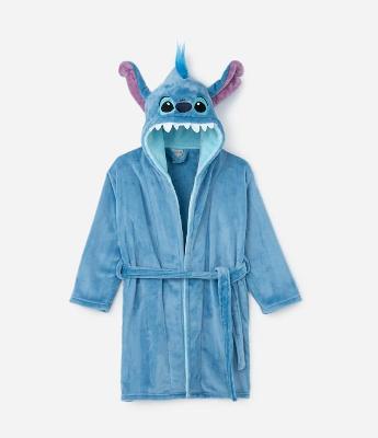 Roupão Infantil Quentinho Capuz Stitch -Tam 5 a 16 Anos