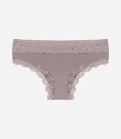 Calcinha Biquíni em Microfibra com Renda DelRio - 1