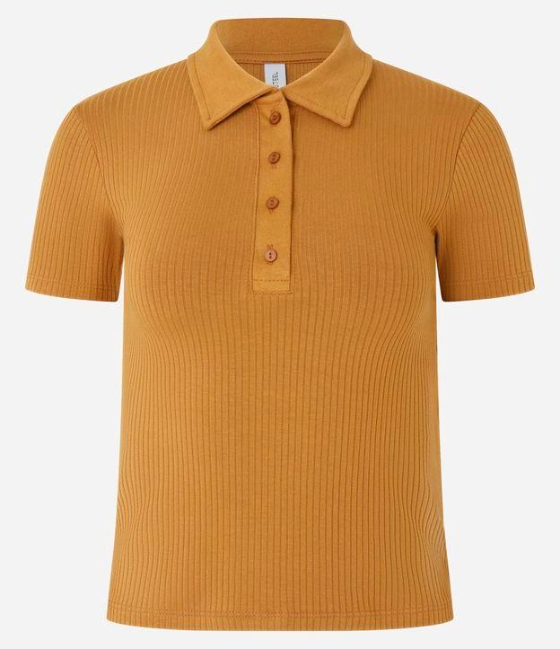 Blusa em Ribana com Gola Polo - 1
