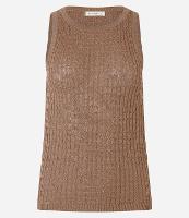 Blusa sem Manga em Tricô com Texturas - 1