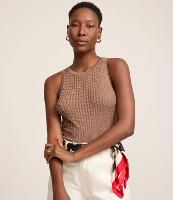 Blusa sem Manga em Tricô com Texturas - 2