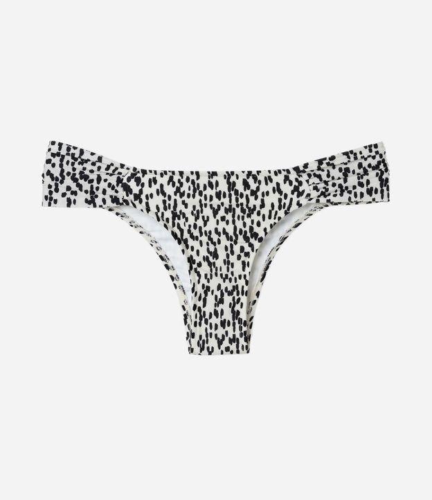 Biquíni Calcinha com Lateral Drapeada e Estampa de Pintinhas - 1