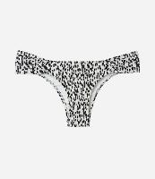 Biquíni Calcinha com Lateral Drapeada e Estampa de Pintinhas - 1