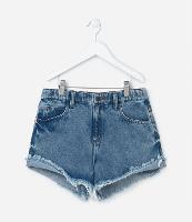 Short Infantil em Jeans com a Barra Desfiada - Tam 5 a 14 Anos - 1