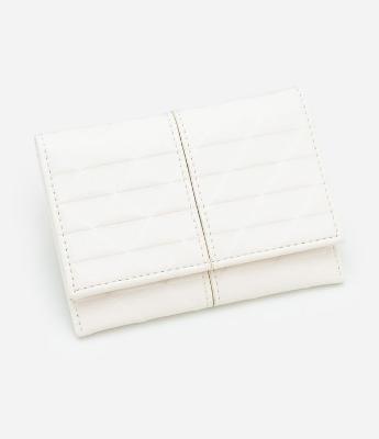Carteira Envelope em PU com Costura Aparente